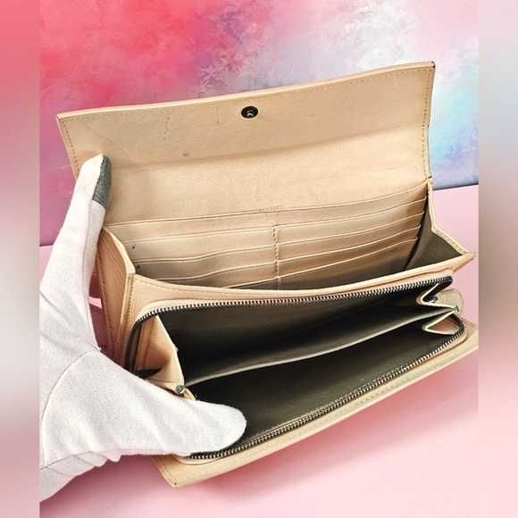 🌸 Bottega Veneta Intrecciato Lotus Beige Wallet Long Wallet 🌸 - Picture 2 of 16